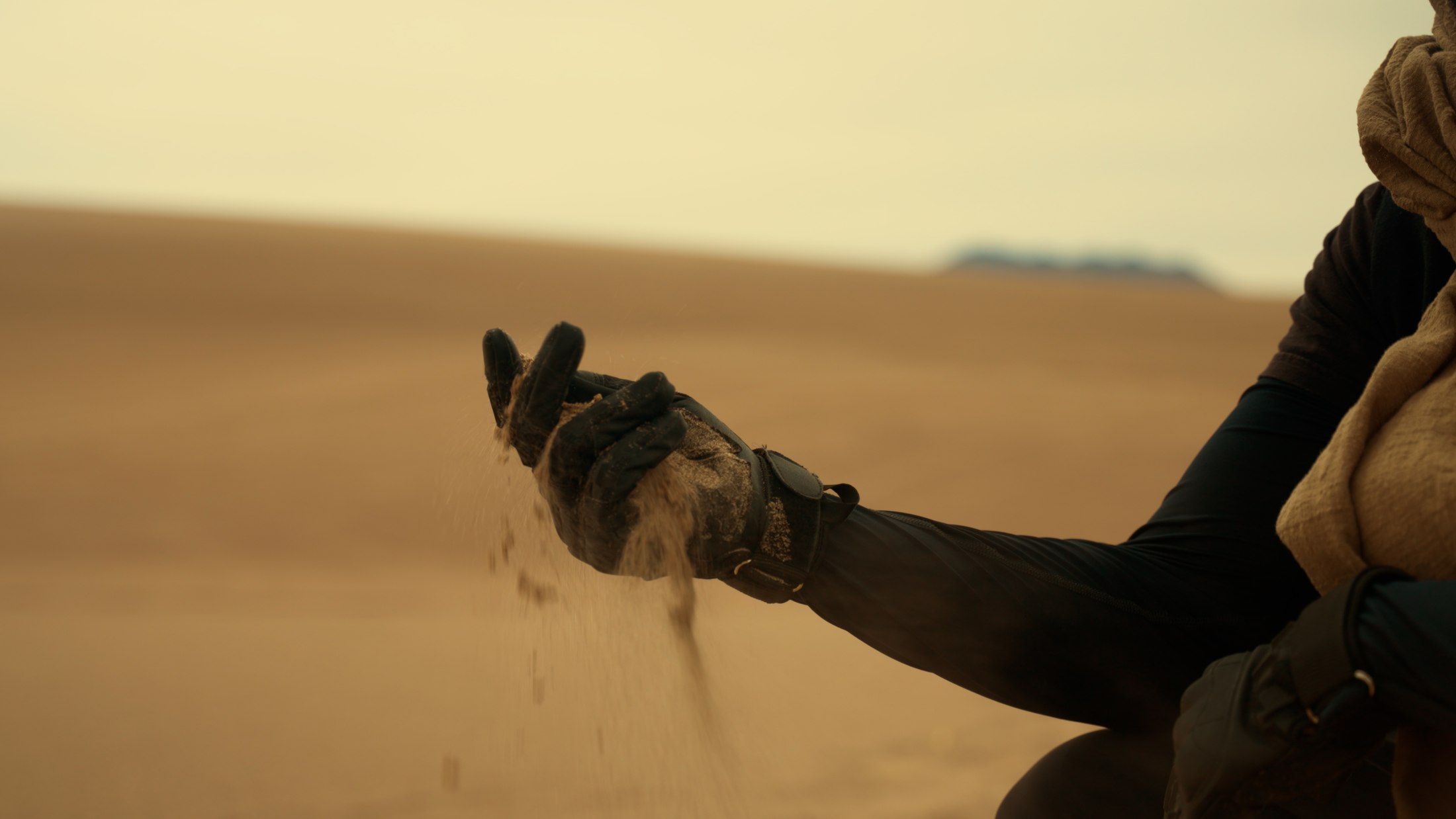 Desert landscape with cinematic scale