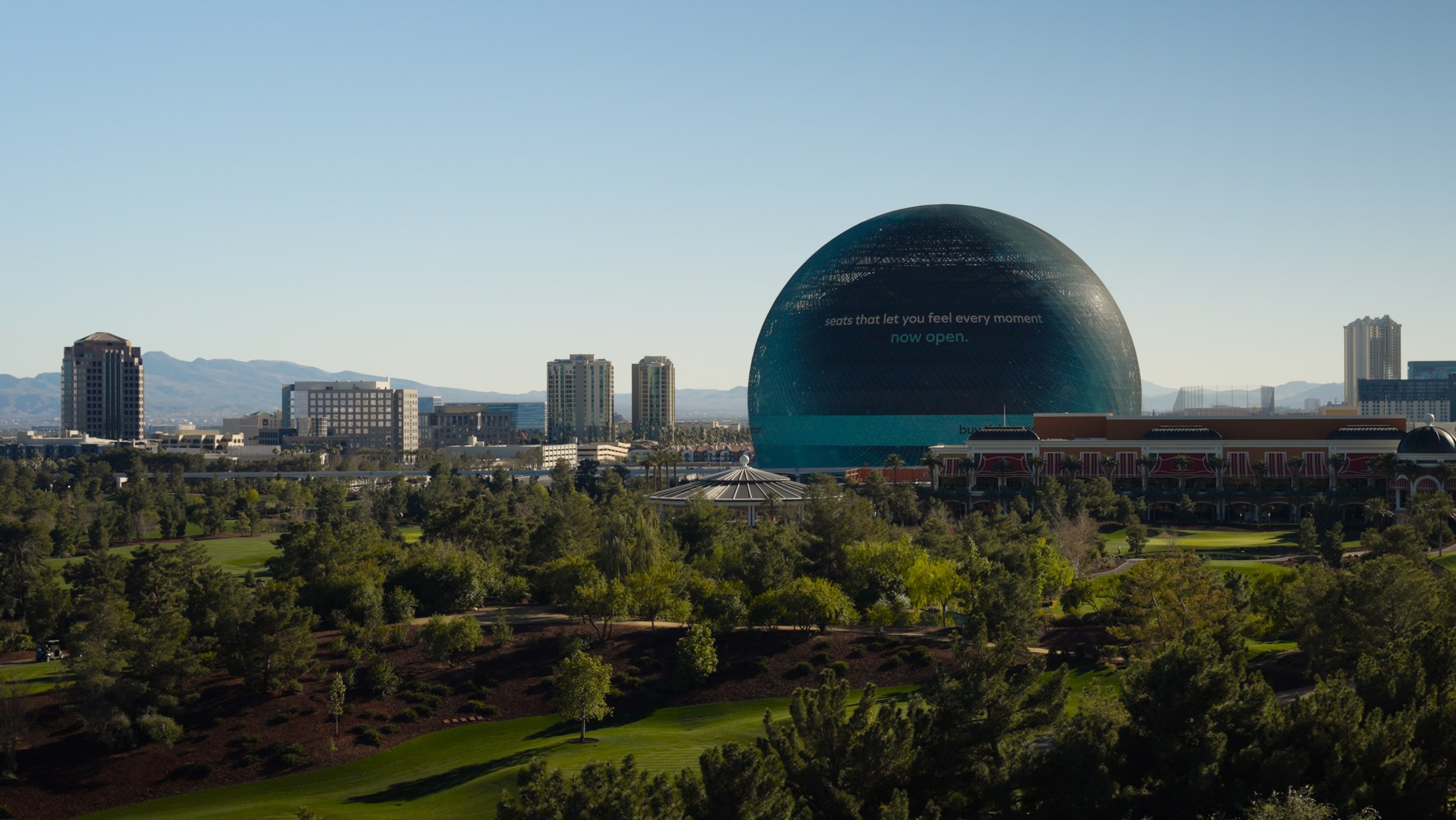 Las Vegas Sphere and skyline